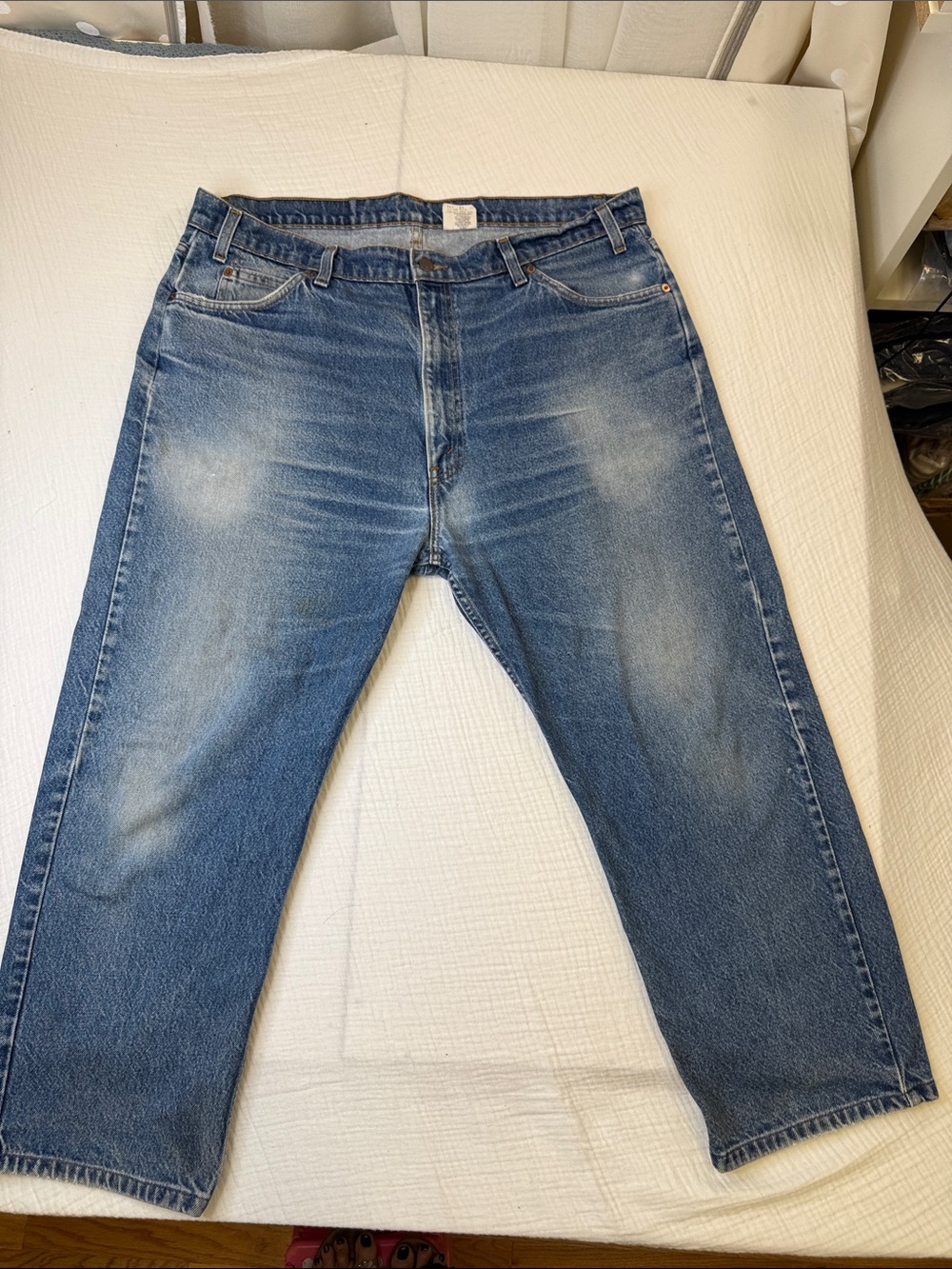 Levi’s Men’s vintage orange tab 505 jeans w-19 length 25 rise - 131/2